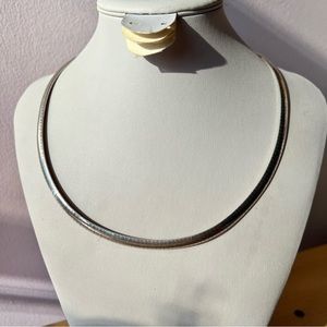 Vintage Milor Italy Omega necklace / chain 925 sterling